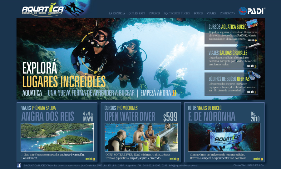 Diseño de página web Aquatica